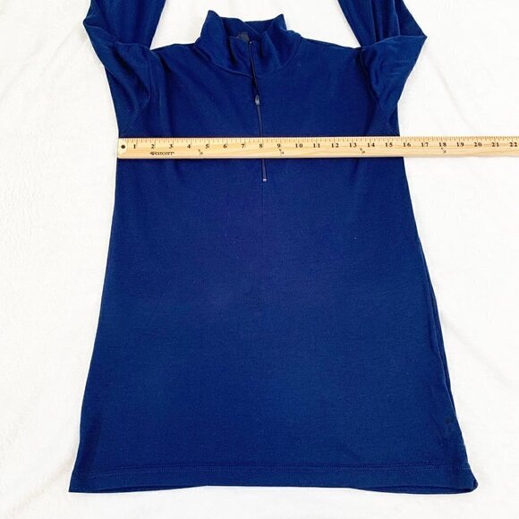 Patagonia‎ capilene made in USA blue turtleneck quarter zip base layer - Picture 5 of 7